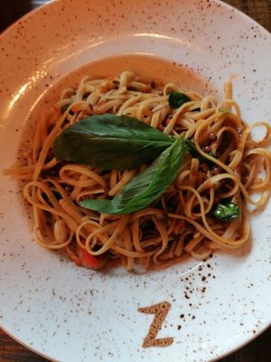 Lentil ragu spaghetti at Zizzi - Leopold Square in Sheffield