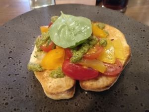 Vegan bruschetta at Zizzi - Leopold Square in Sheffield