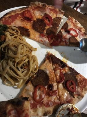 Jackfruit pepperoni and lentil ragu at Zizzi in St Andrews