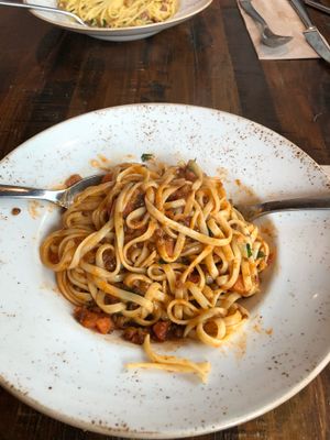 Lentil pasta at Zizzi in Watford