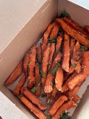 Sweet potato fries  at Zizzi in Worcester