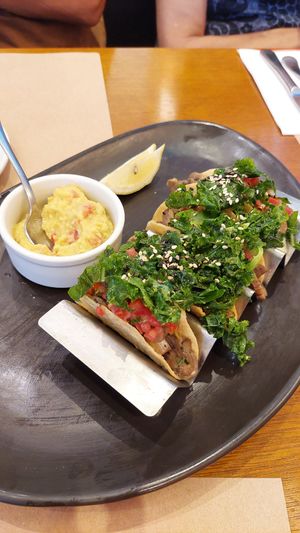 Mushroom tacos at America - Paulista in Sao Paulo