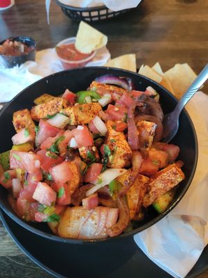 Fajita bowl!! at Mucho Mas in Michigan City
