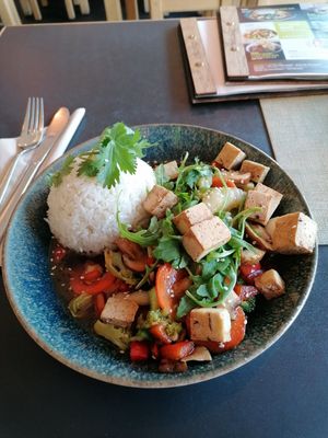 Asia Tofu and Rice at Alex Kitchen in Husum
