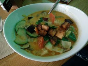 Veganes curry ohne Reis at Alex Kitchen in Husum