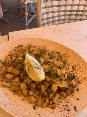 The potato share dish  at Le Phenicia in Antibes