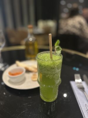 Libanese lemonade💚  at Le Phenicia in Antibes