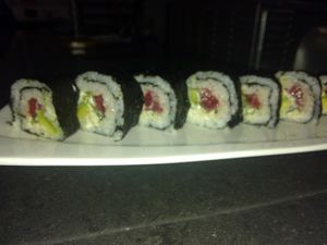 Sushi at Esencia Pura in Bogota