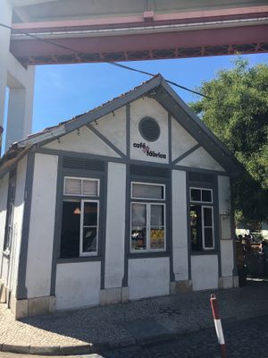 Outside  at Cafe na Fabrica in Lisbon