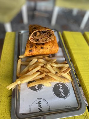 Hatay style doner menu   at Yasam Vegan Kafe in Izmir