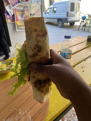 Lahmacun rolled   at Yasam Vegan Kafe in Izmir