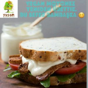 Vegan mayo. Its so delicious at Yasam Vegan Kafe in Izmir