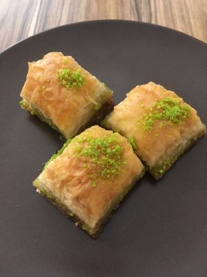 the Baklava  at Yasam Vegan Kafe in Izmir
