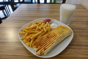 Doner kebab at Yasam Vegan Kafe in Izmir
