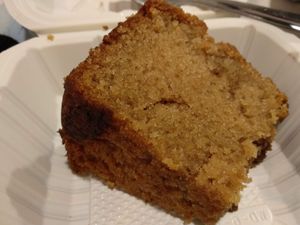 Orange cake at La Esquina Vegana in Heredia