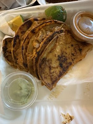 Tacos de Birria  at La Esquina Vegana in Heredia
