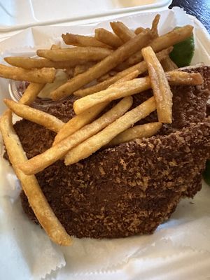 Milanesa de seitan cocinada  at La Esquina Vegana in Heredia
