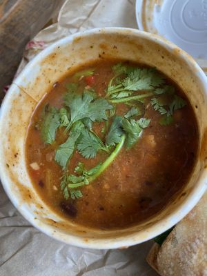 Vegetarian soup at Homegrown - South Lake Union in Seattle