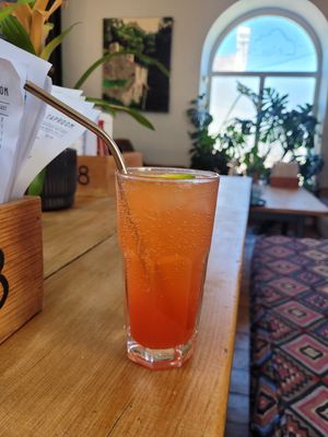 Homemade Strawberry Lime (half pint). at Blue Sky Cafe in Bangor