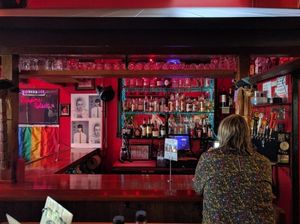 the bar at Honeyhole Sandwiches in Seattle