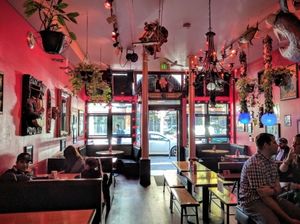 dining room at Honeyhole Sandwiches in Seattle