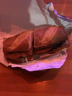 Vegan Emilio Pestevez   at Honeyhole Sandwiches in Seattle