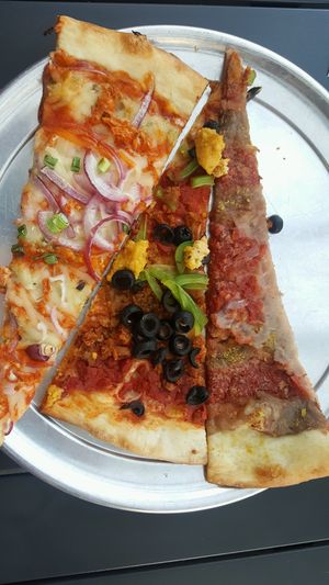 all the vegan ones today at Sizzle Pie in Seattle