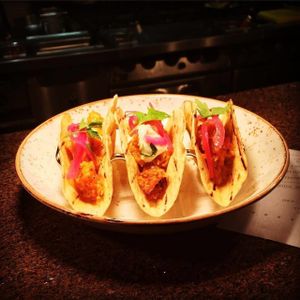 Butternut squash Triple Tacos at Las Iguanas in Derby