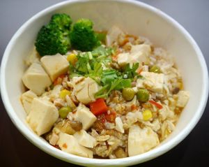 toful salad at D & B Veggie in New Taipei City