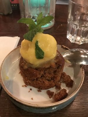 Oggs cold pudding  at Las Iguanas in Coventry