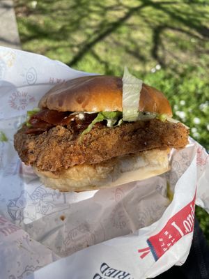 Temple Burger  at Temple of Seitan - Hackney in East London