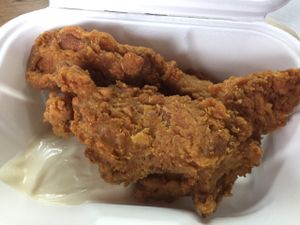 vegan 2 piece chicken at Temple of Seitan - Hackney in East London