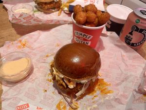 Buffalo and tots   at Temple of Seitan - Hackney in East London