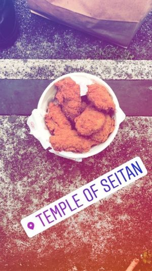 Vegan Popcorn Chicken at Temple of Seitan - Hackney in East London