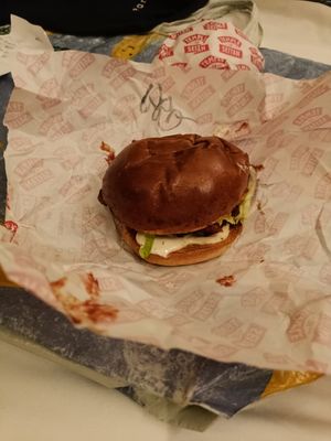 Bbq burger at Temple of Seitan - Hackney in East London