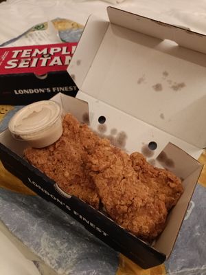 Lemon pepper wings at Temple of Seitan - Hackney in East London