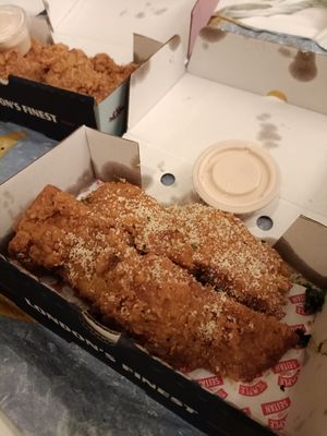 Garlic Parm wings at Temple of Seitan - Hackney in East London