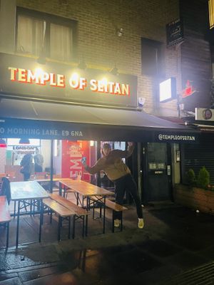   at Temple of Seitan - Hackney in East London