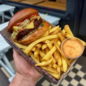 Southwest Burger at Temple of Seitan - Hackney in East London