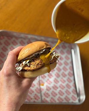Katsu Burger at Temple of Seitan - Hackney in East London
