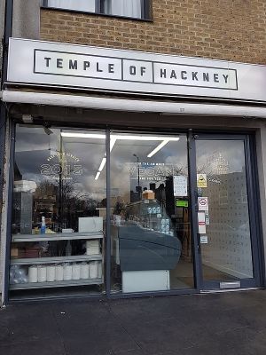 front at Temple of Seitan - Hackney in East London