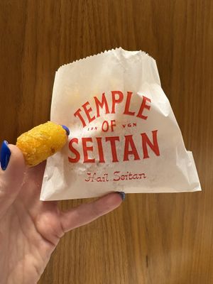 Crispy tots  at Temple of Seitan - Hackney in East London