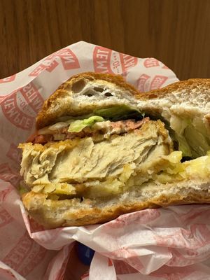 The burger  at Temple of Seitan - Hackney in East London