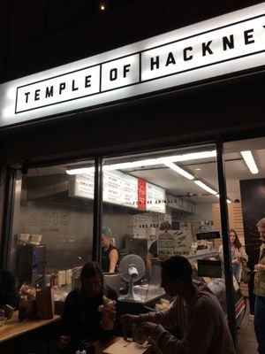 Friday evening at Temple of Seitan - Hackney in East London