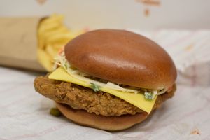 spicy chicken  at Temple of Seitan - Hackney in East London