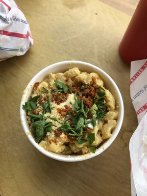 mac and cheese at Temple of Seitan - Hackney in East London
