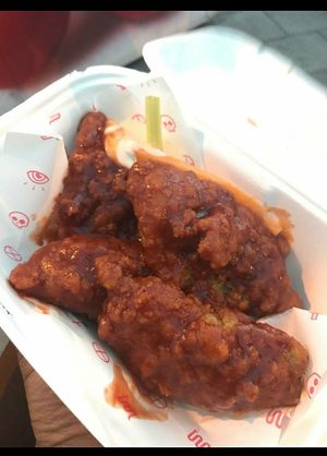 BBQ wingz at Temple of Seitan - Hackney in East London