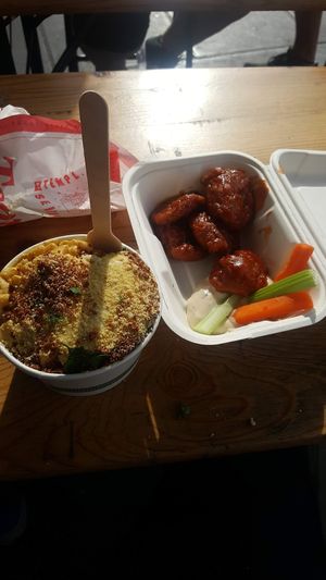 BBQ gluten free wings at Temple of Seitan - Hackney in East London