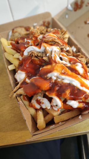 Dirty fries at Temple of Seitan - Hackney in East London