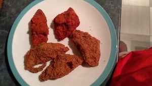 Regular and buffalo  at Temple of Seitan - Hackney in East London